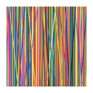 Colourful abstract stripes design canvas print