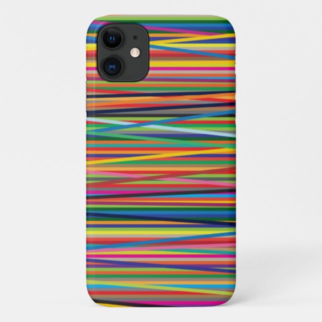 Colourful abstract stripes design Case-Mate iPhone case (Back)