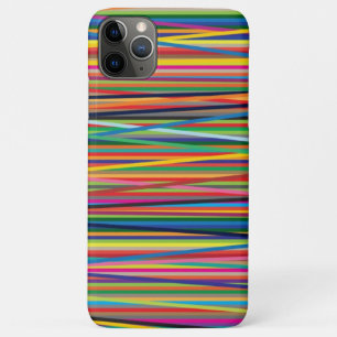 Colourful abstract stripes design iPhone 11 pro max case