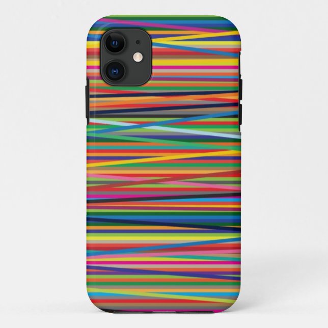 Colourful abstract stripes design Case-Mate iPhone case (Back)