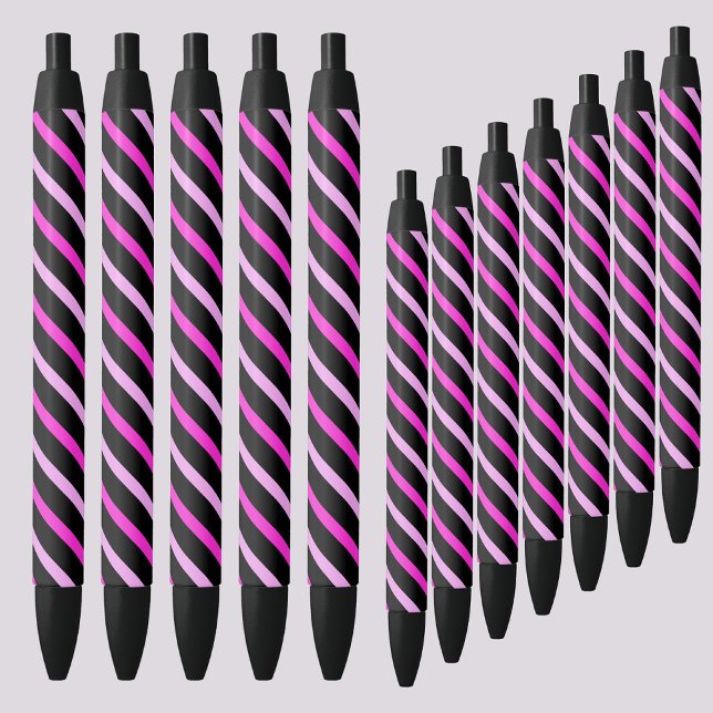 Colourful Abstract Stripes Pattern          Black Ink Pen (Creator Uploaded)