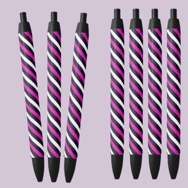 Colourful Abstract Stripes Pattern          Black Ink Pen (Creator Uploaded)