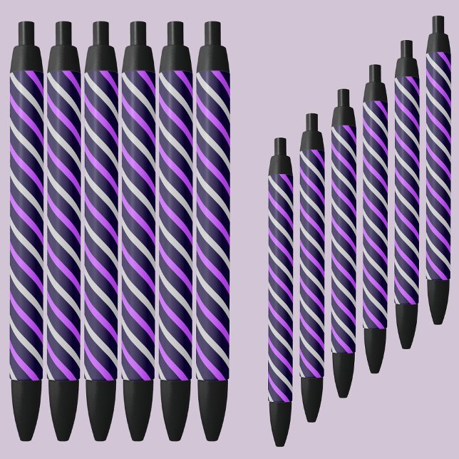Colourful Abstract Stripes Pattern          Black Ink Pen (Creator Uploaded)