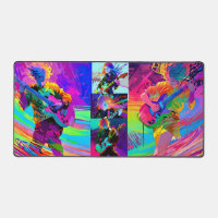 Colourful Abstract Stylised Pop Art Anime Rockstar