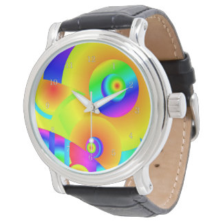 Colourful Abstract Sunflowers Watch