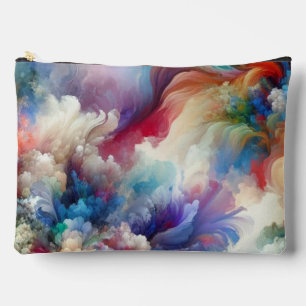 Colourful Abstract Swirl Explosion Artwork  Accessory Pouch