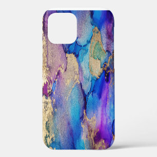 Colourful Abstract: Textured Oil Painting. iPhone 12 Case