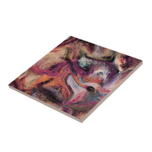 Colourful abstract tile