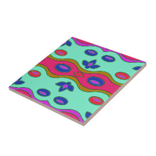 Colourful Abstract Tile