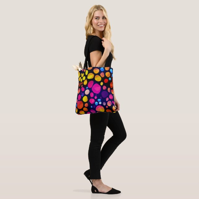 Colourful Abstract Tote Bag (On Model)