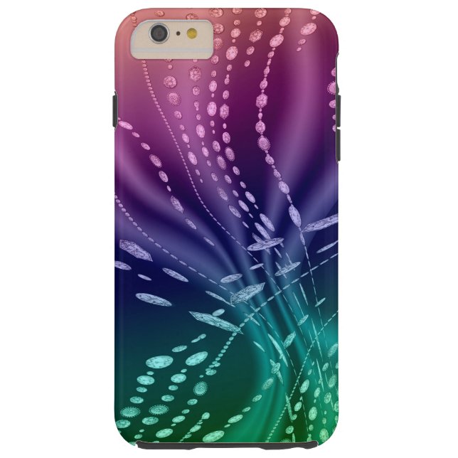 Colourful Abstract Tough iPhone 6 Plus Case (Back)