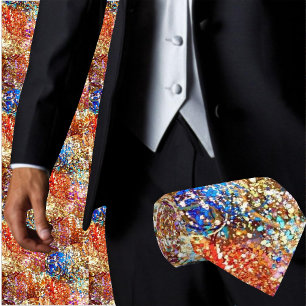 Colourful Abstract Trendy Artistic Contemporary Tie