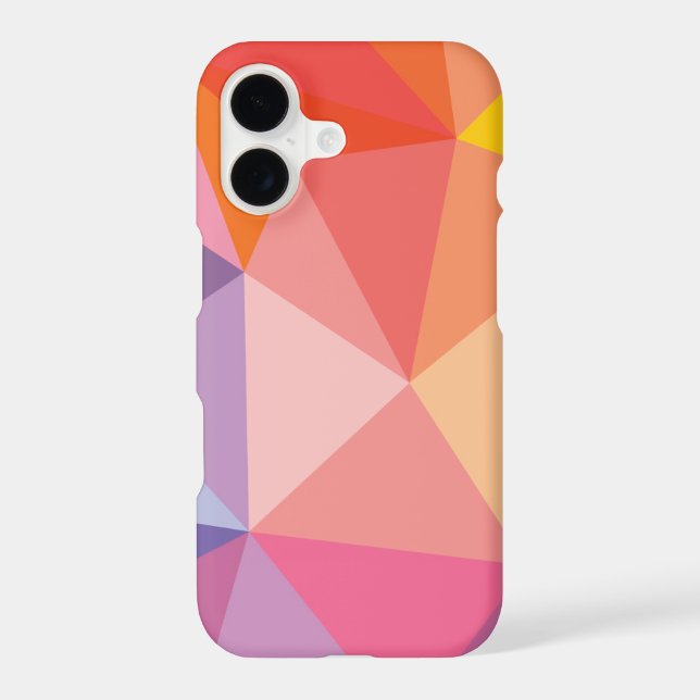 Colourful Abstract Triangle Pattern (Back)