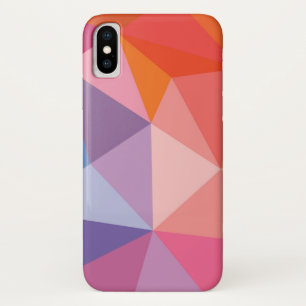 Colourful Abstract Triangle Pattern iPhone X Case