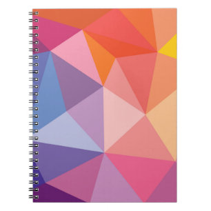 Colourful Abstract Triangle Pattern Notebook