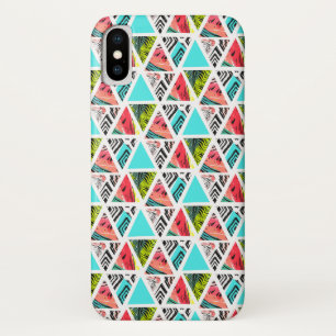 Colourful Abstract Tropical Pattern iPhone X Case