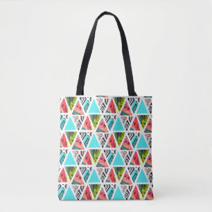 Colourful Abstract Tropical Pattern Tote Bag