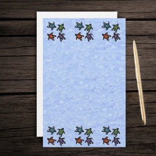 Colourful Abstract Turtles Stationery