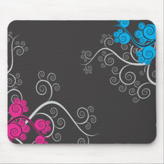 Colourful Abstract Vines Mouse Mat