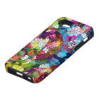 Colourful Abstract Vintage Flowers Collage