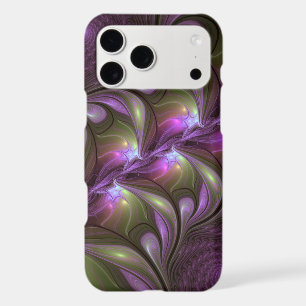 Colourful Abstract Violet Purple Khaki Fractal Art