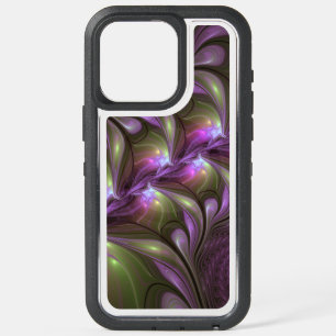 Colourful Abstract Violet Purple Khaki Fractal Art