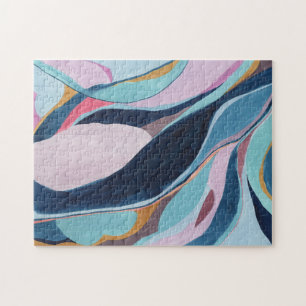 Colourful Abstract Watercolor Art Jigsaw Puzzle