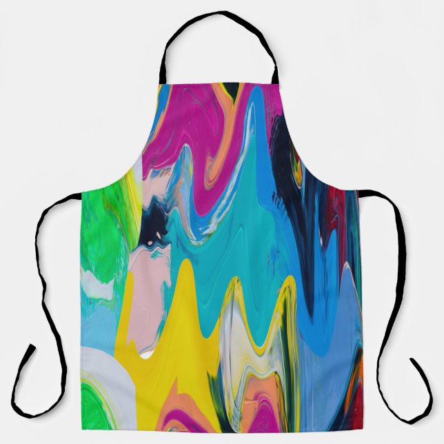 Colourful abstract, watercolor motion blur. apron (Front)