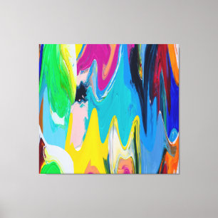 Colourful abstract, watercolor motion blur. canvas print