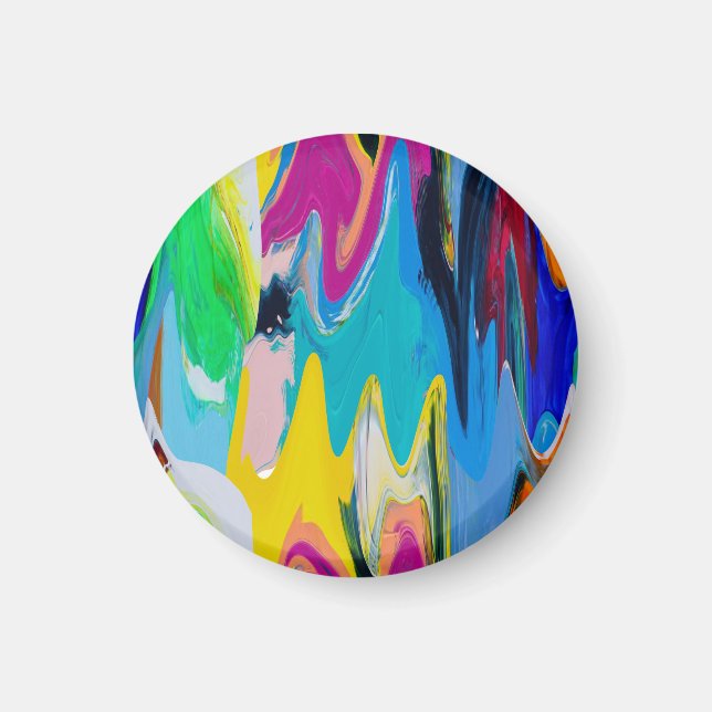 Colourful abstract, watercolor motion blur. magnet (Front)