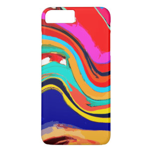 Colourful Abstract Wave of Colour iPhone 7 Plus Ca iPhone 8 Plus/7 Plus Case