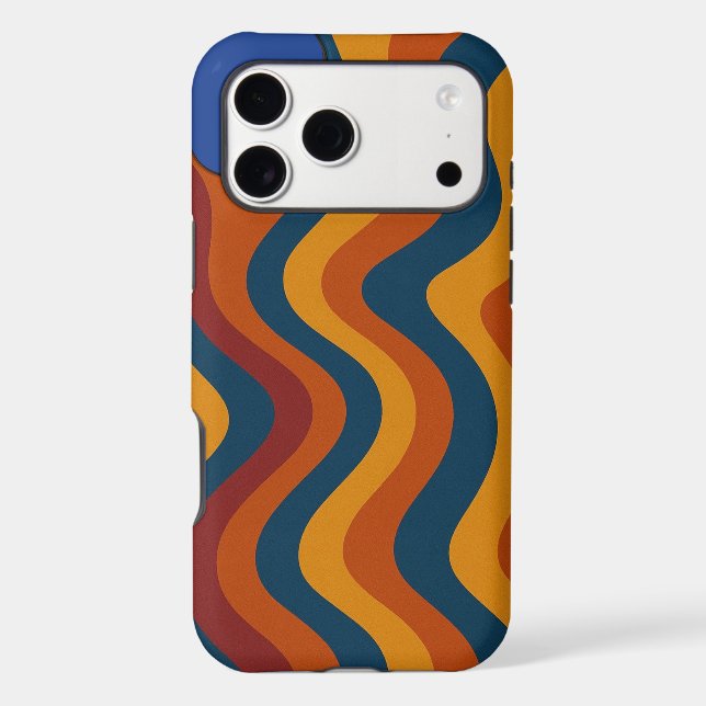 Colourful Abstract Waves Case-Mate (Back)