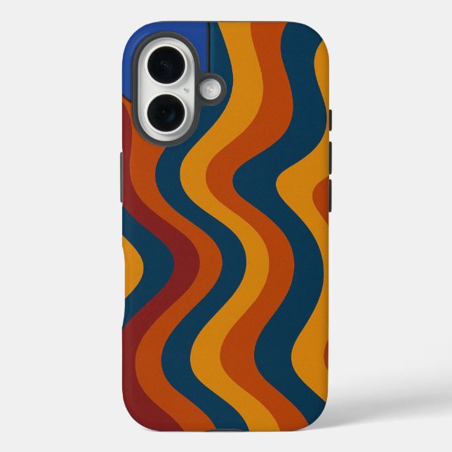 Colourful Abstract Waves Case-Mate Case-Mate iPhone Case (Back)
