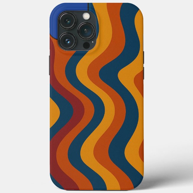 Colourful Abstract Waves Case-Mate iPhone Case (Back)