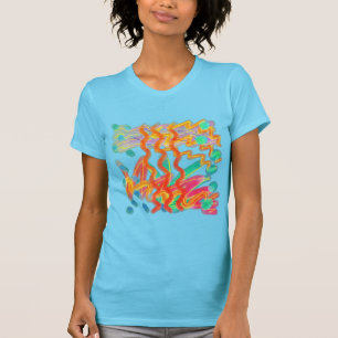Colourful Abstract Wearable Art T-Shirt