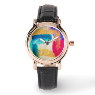 Colourful Abstract Wearable Art Watch