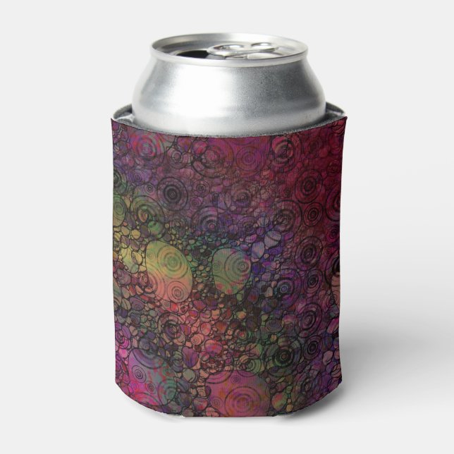 Colourful abstract with grungy circles can cooler (Can Front)