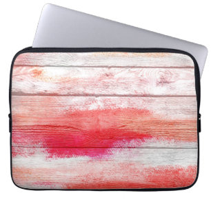 Colourful Abstract Wood #9 Laptop Sleeve