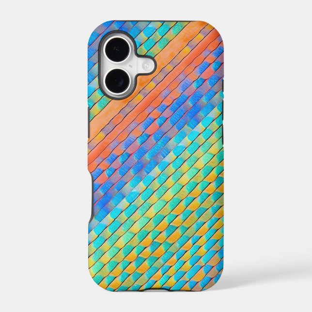 Colourful Abstract Woven Digital Pattern (Back)