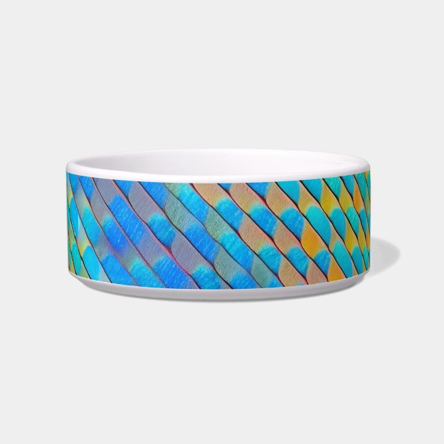 Colourful Abstract Woven Digital Pattern Bowl (Front)