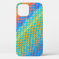 Colourful Abstract Woven Digital Pattern
