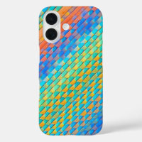 Colourful Abstract Woven Digital Pattern