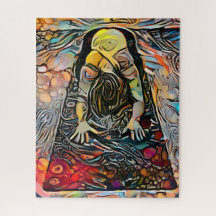 Colourful Abstract Yoga Pose | Challenging Hard