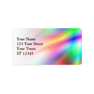Colourful Abstraction Address Label