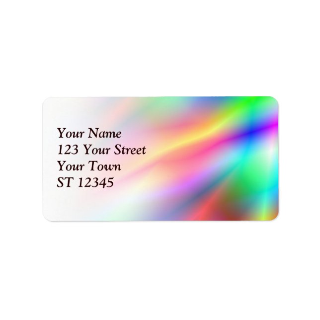 Colourful Abstraction Address Label (Front)