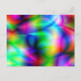 Colourful Abstraction Postcard