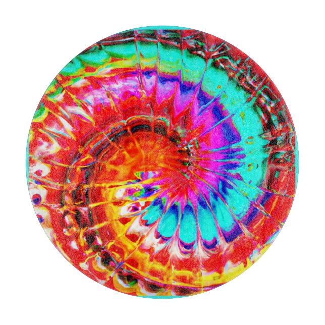 Colourful Abstractions Pattern Art Cutting Board (Front)