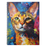 Colourful Abyssinian cat