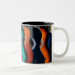 Colourful Acoustic Guitars Coffee Mug