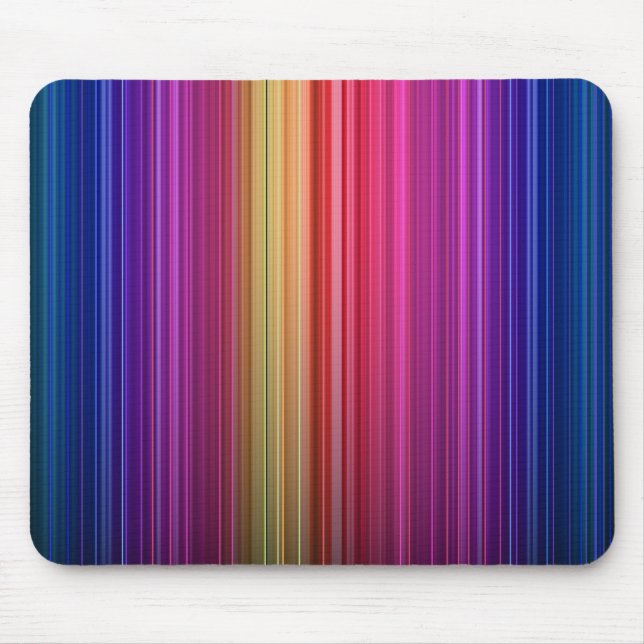 Colourful Acrylic Vertical Rainbow Pattern | Mouse Mat (Front)